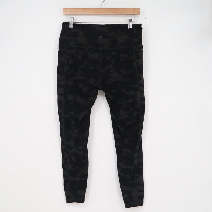 Danskin Womens Black Camo High Waisted Pocket Leggings Size L