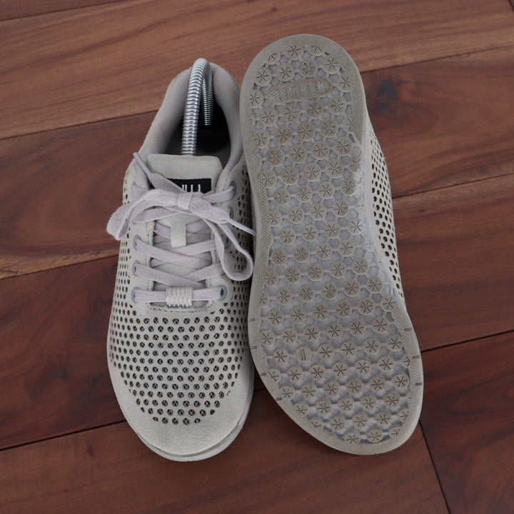 NOBULL Trainers Grey Perforated Athletic Shoes Women's Size 8.5