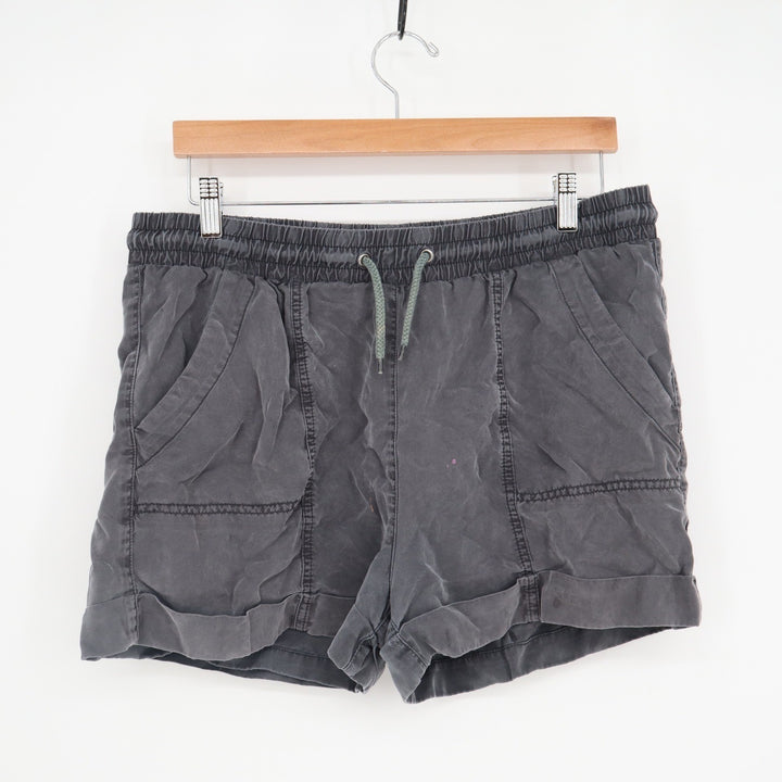 Universal Thread Womens Gray Lyocell Utility Shorts Elastic Waist Size M