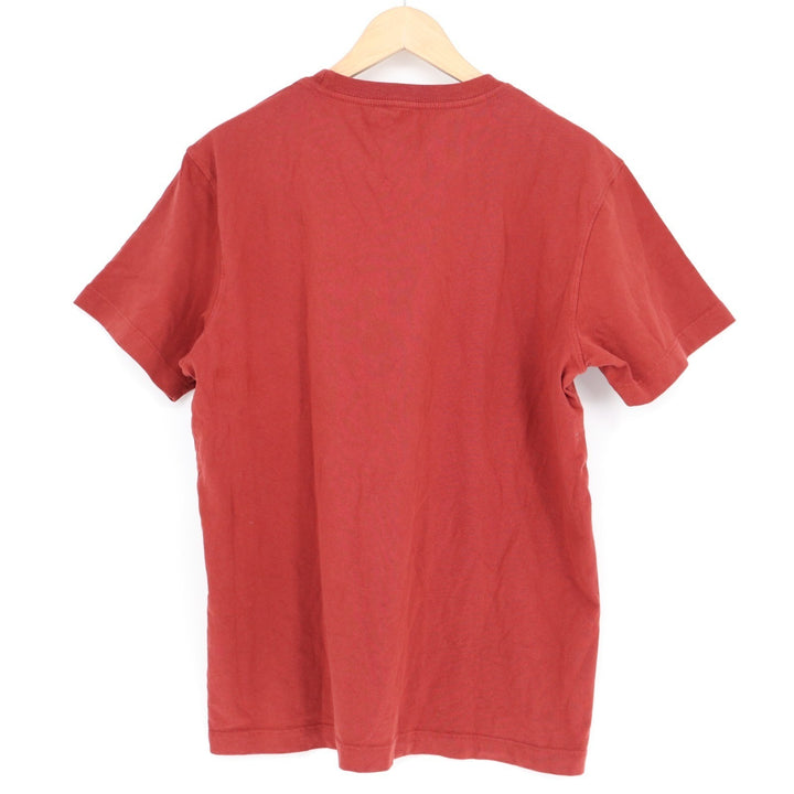 American Giant T-Shirt Mens Medium Red Cotton Front Pocket Crew Neck Pullover