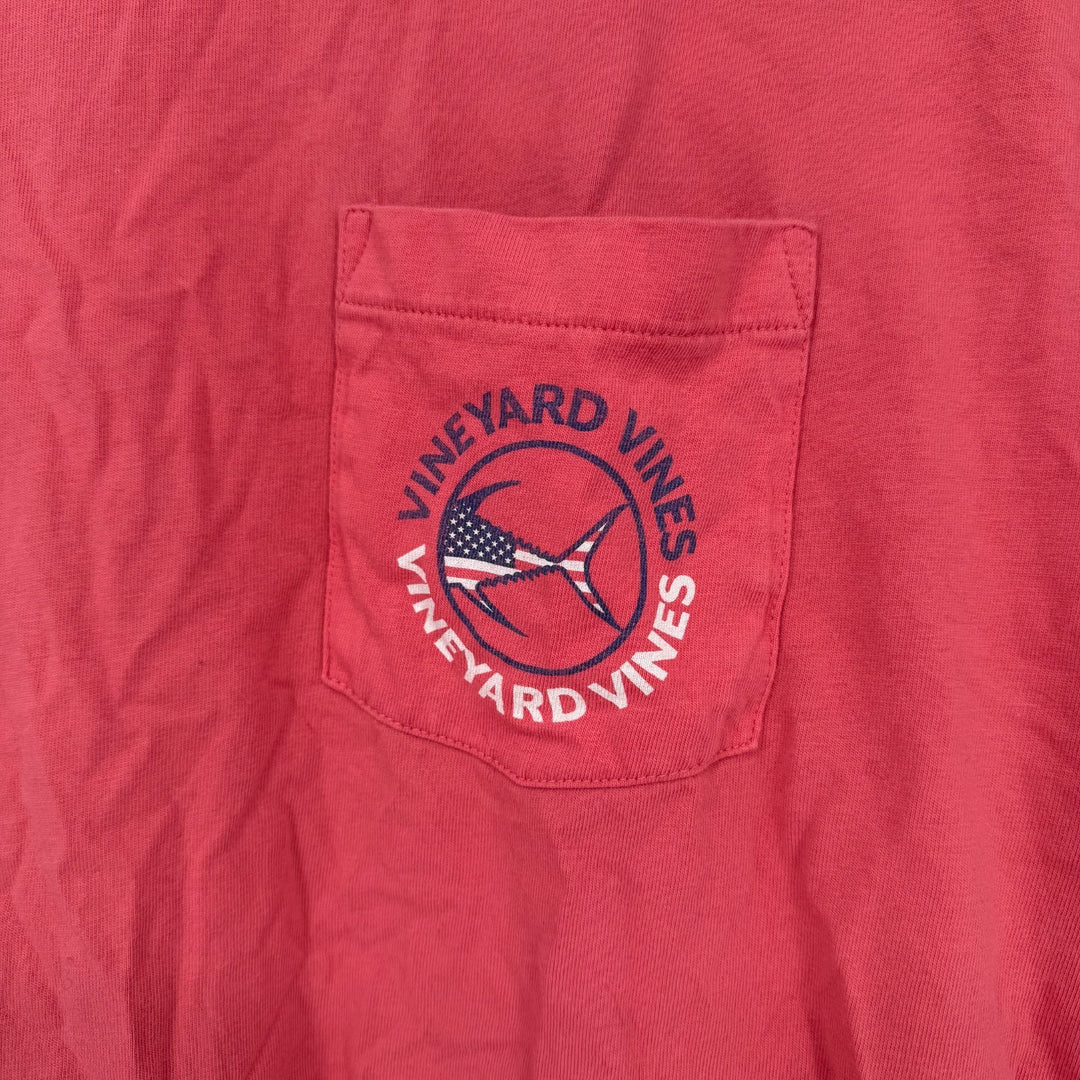 Vineyard Vines By Shep And Ian T Shirt Mens Medium Red American Flag Graphic