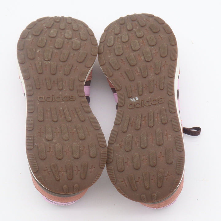 Adidas Womens Brown Pink Low Top Sneakers Lace Up Athletic Shoes Size 8