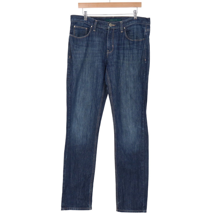 Perry Ellis Jeans Mens 34x34 Straight Leg Dark Wash Blue Denim Excellent