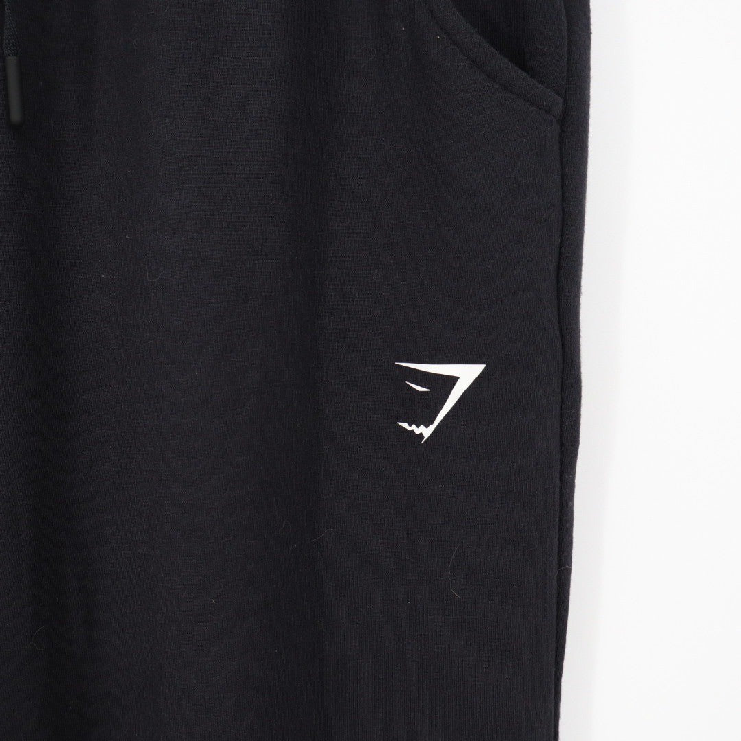 Gymshark Joggers Black Sweatpants Size M Logo Detail Athletic Comfort