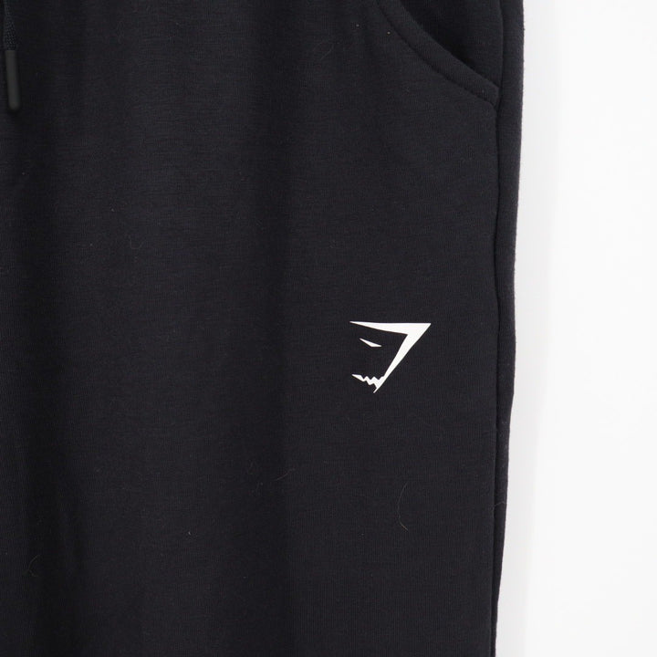 Gymshark Joggers Black Sweatpants Size M Logo Detail Athletic Comfort