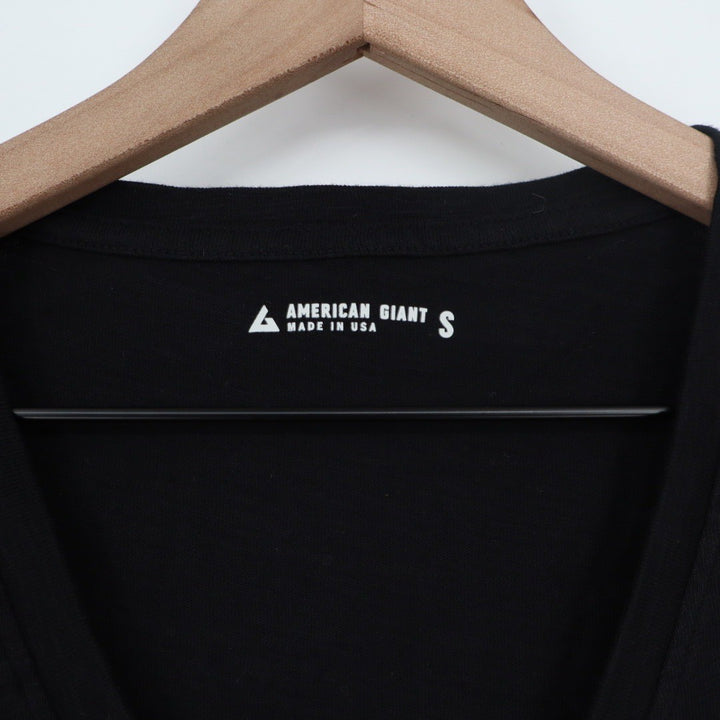 American Giant Women's Classic Cotton V-Neck Tee Size S Made In USA