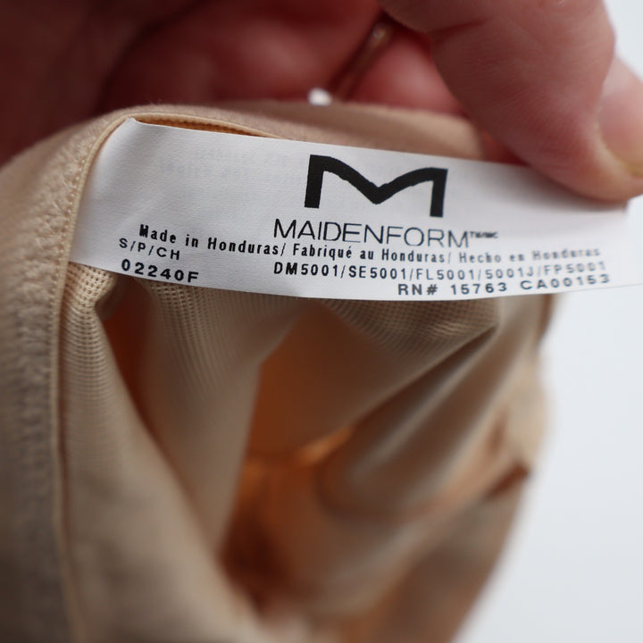 Maidenform DM5001 Womens High Waist Tummy Control Shapewear Shorts Beige Small