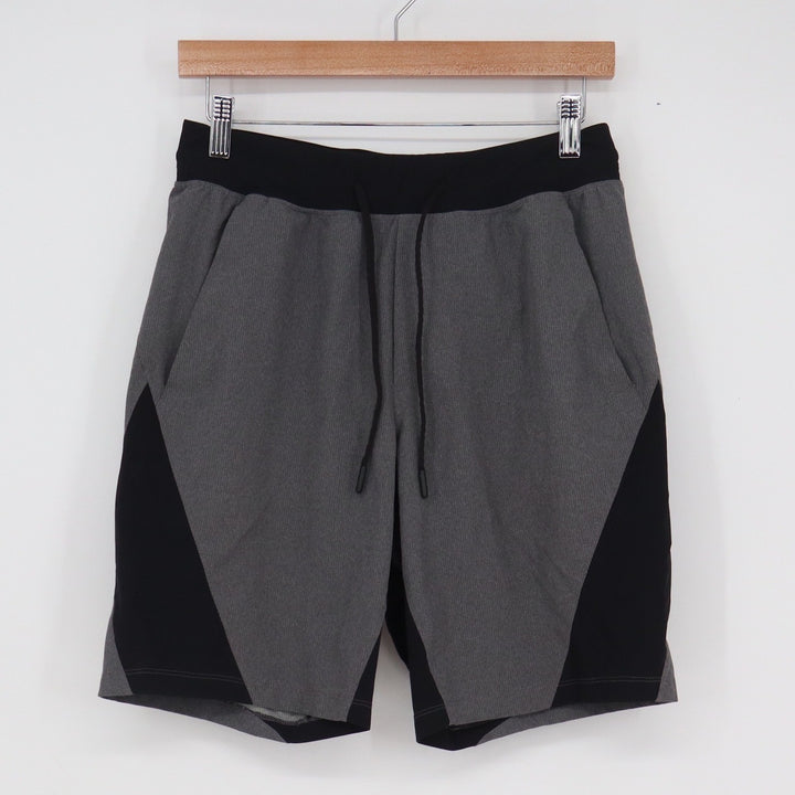 Lululemon Men Gray Black Colorblock Athletic Gym Training Shorts Size L