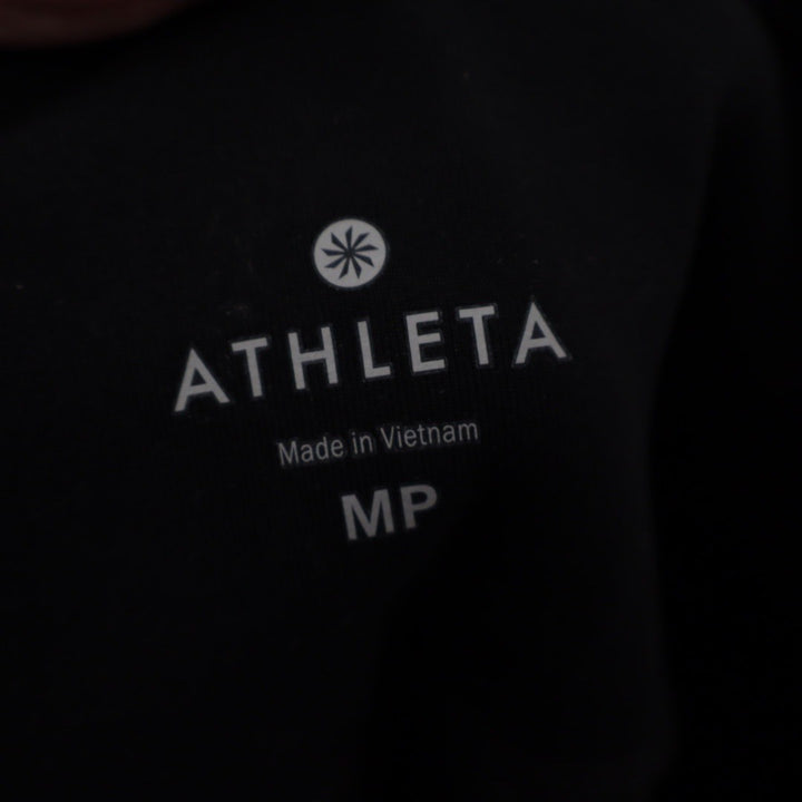 Athleta Black Lattice Cutout Capri Leggings Size MP