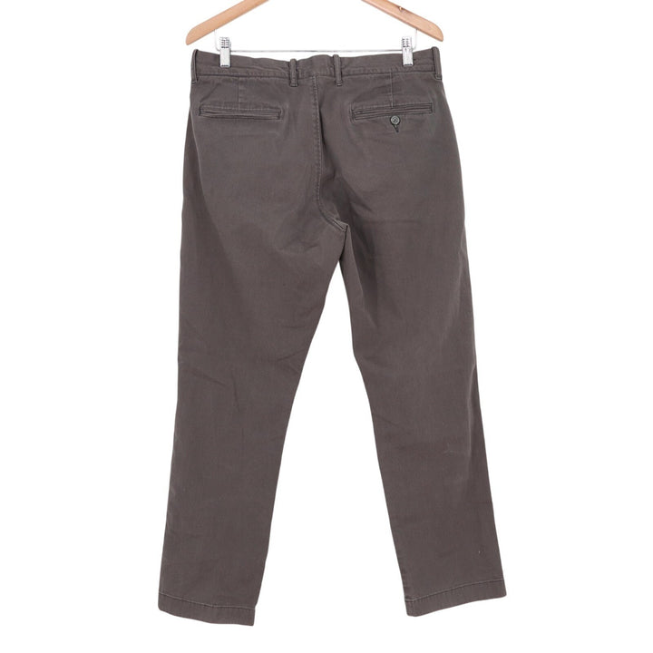 J. Crew Chino Pants Mens 33x30 Chocolate Cotton Stretch Straight Leg Streetwear