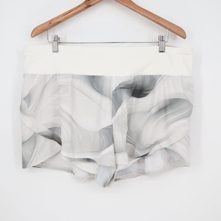 Calia Womens XXL Kick It Up Mid Rise Short Dune Print Grey