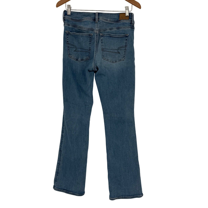 American Eagle Outfitters Bootcut Jeans Next Level Stretch Blue Denim Size 6
