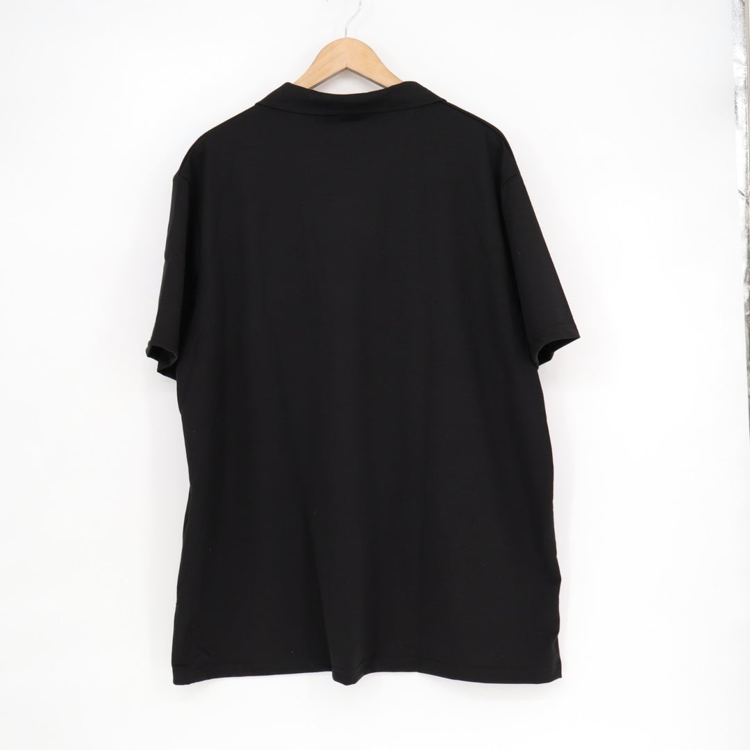Polo Shirt Mens 2XL Black Short Sleeve Spread Collar Golf Tennis Performance
