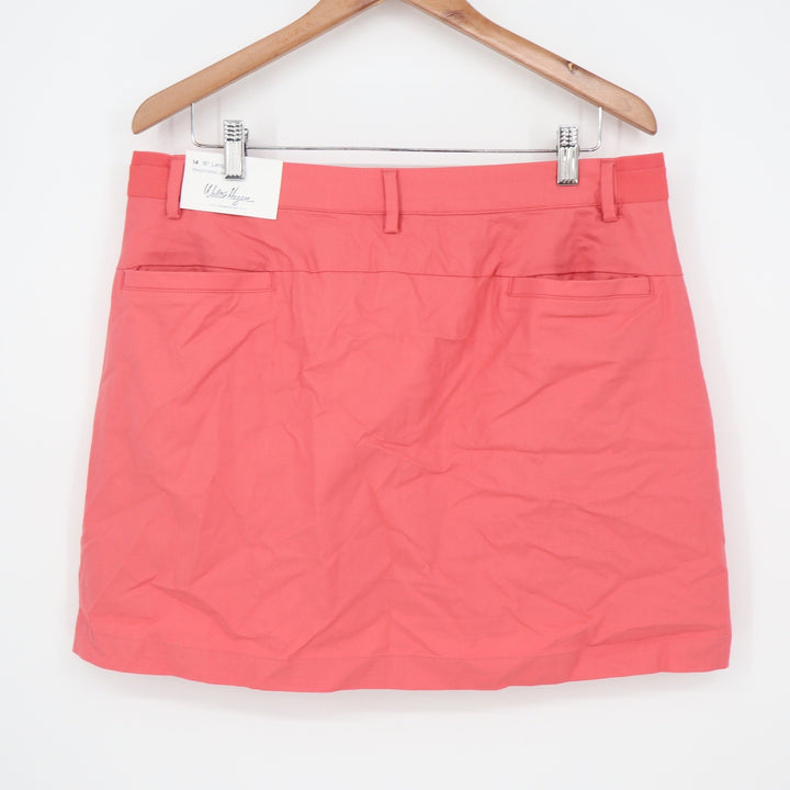 Walter Hagen Clubhouse Womens 16" Golf Skort Pink Rouge UPF 50+ Size 14