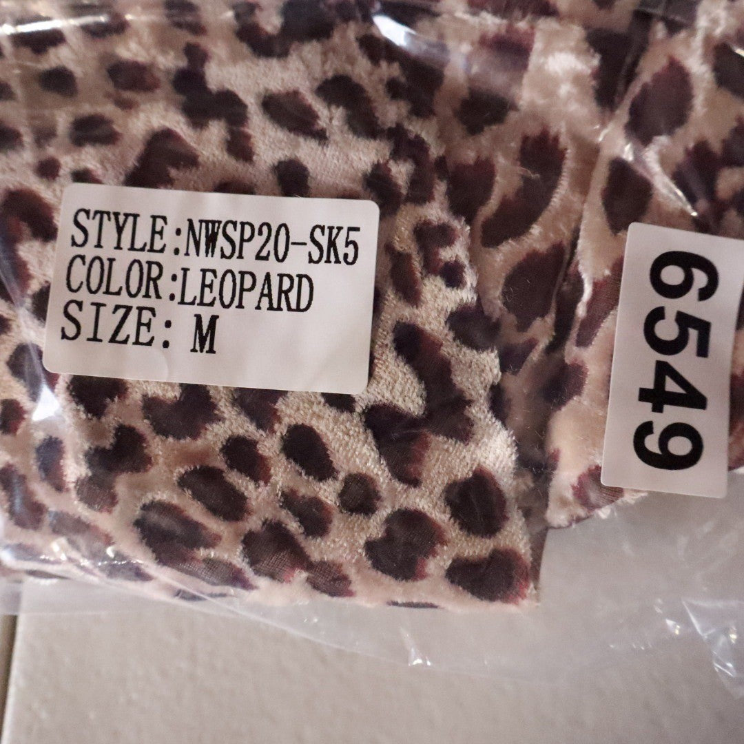 Naked Wardrobe Leopard Print Ruched Mini Skirt Brown Tan Medium