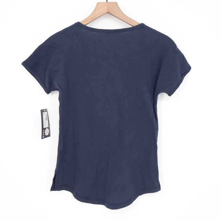 MLB Boston Red Sox Girls Navy Blue Heart Graphic T-Shirt Size M 10/12