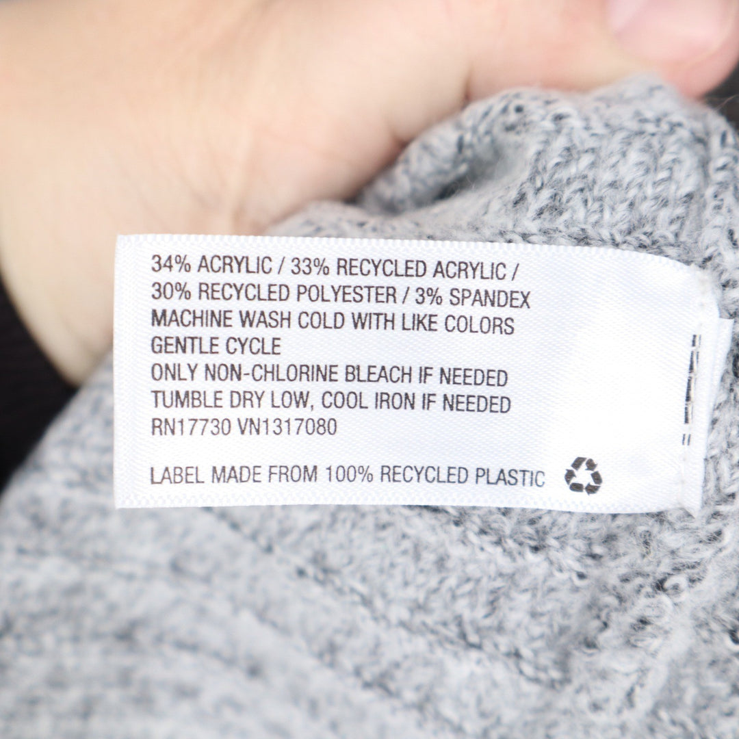 Universal Thread Heather Gray Open Front Knit Cardigan Vest Longline Sleeveless