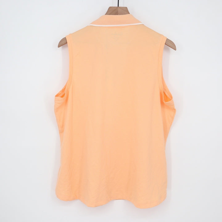 Walter Hagen P11 Sleeveless Johnny Golf Polo Peach Fuzz Womens XXL NEW