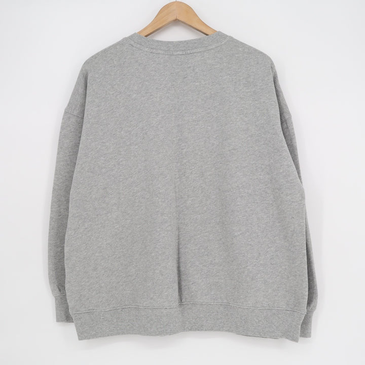 Old Navy Socomfy Sweatshirt Women Medium Heather Gray Cotton Fleece Lined Ribbed