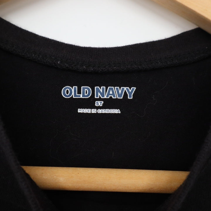 Old Navy Fit & Flare Dress Toddler 5T Black Allover Bow Print Cotton Pleated