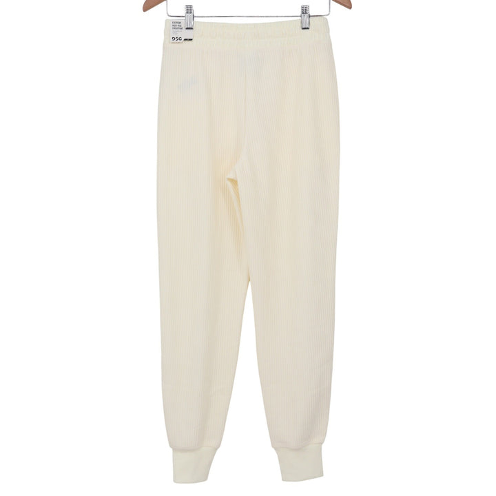 DSG So Soft Ottoman Jogger Womens XS Light Cream High Rise Ribbed Sweatpants NEW