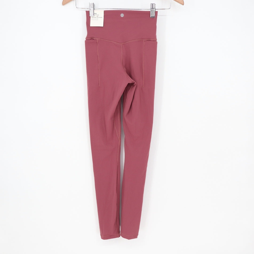 Calia Inspire HR 7/8 Legging Mauveberry Pink Purple XS High Rise Pockets