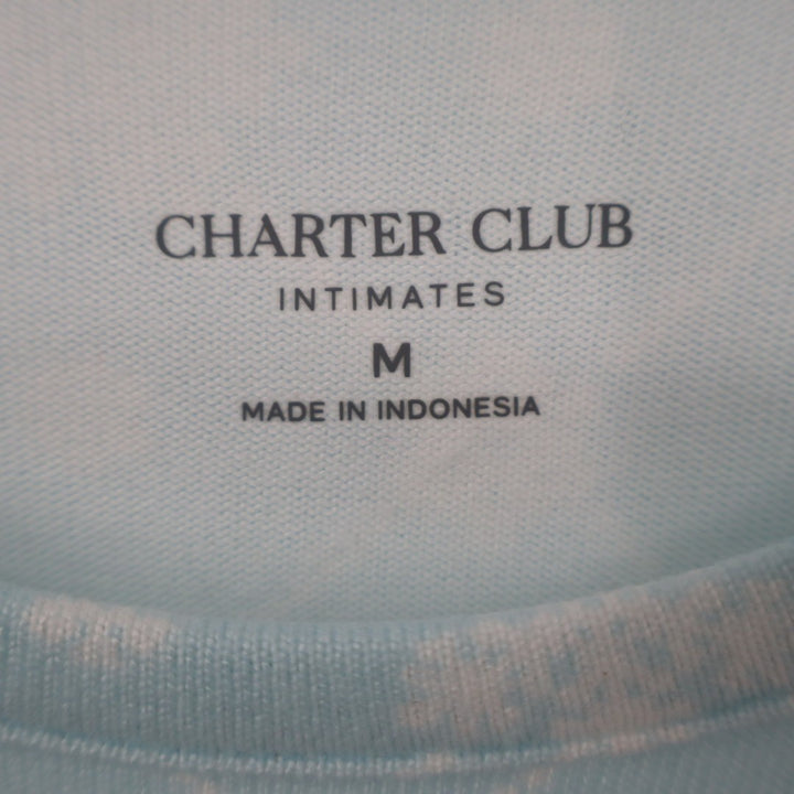 Charter Club Intimates Nightgown Womens Large Blue Snowflake Round Neck Pullover