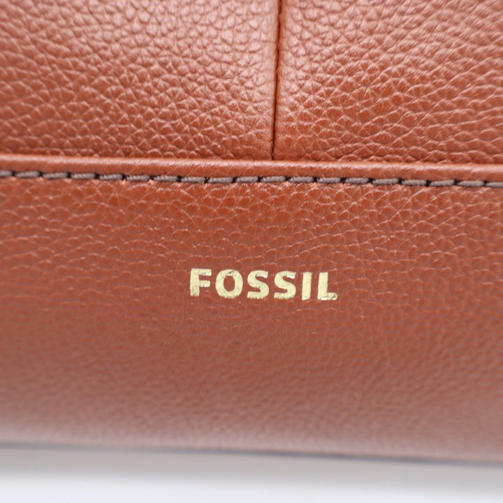 Fossil Camilla Small Convertible Backpack Brown Pebbled Leather Bag