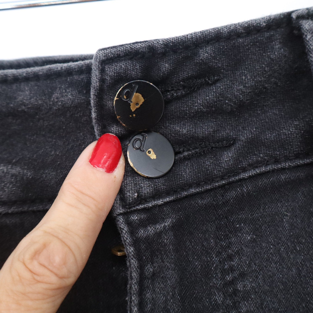 d.jeans Womens Black Skinny High Rise Stretch Denim Pants Size 6 RN 55356