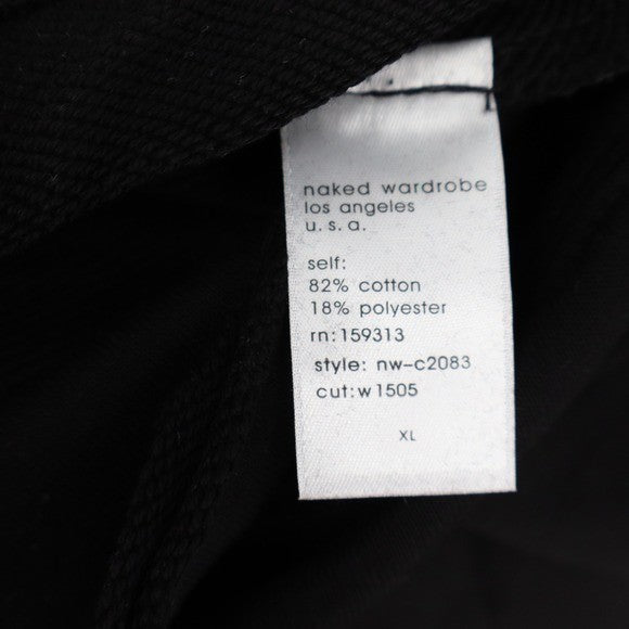 Naked Wardrobe XL Black Sweatshirt and Joggers Lounge Set