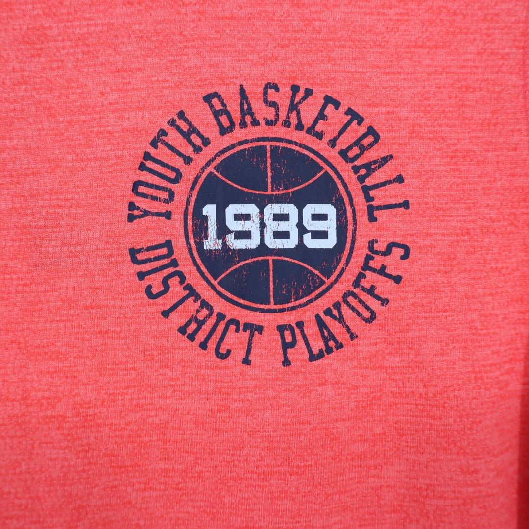 DSG Boys XL 18 Pieced Graphic Movement Tee Cabana Coral Basketball 1989 Shirt