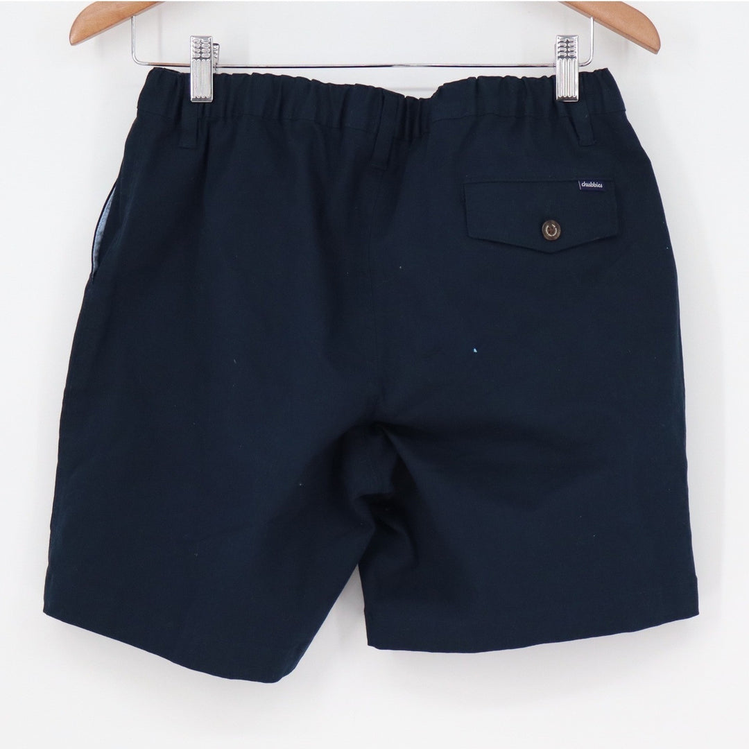Chubbies The Armadas 7" Mens Shorts Navy Blue Stretch Cotton Small