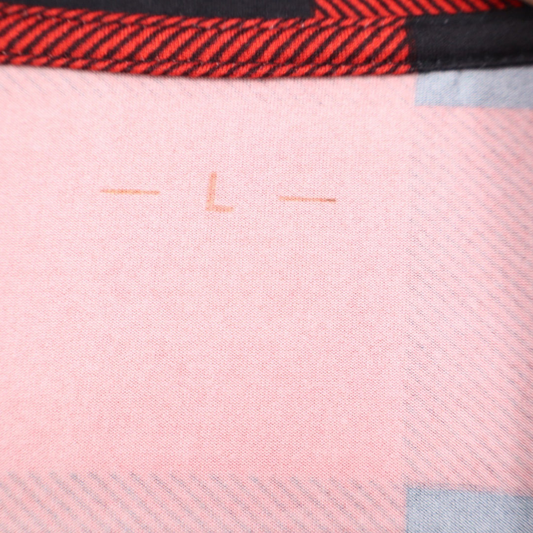 Red Black Buffalo Plaid Pajama Set Long Sleeve Button Down Pants Large