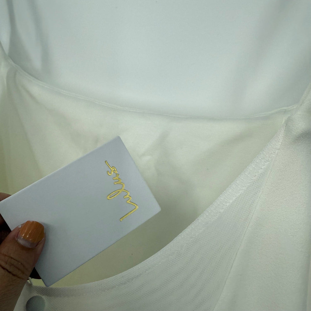 Lulus Blessed Romance White Sleeveless Button Back Mermaid Maxi Dress Size XL