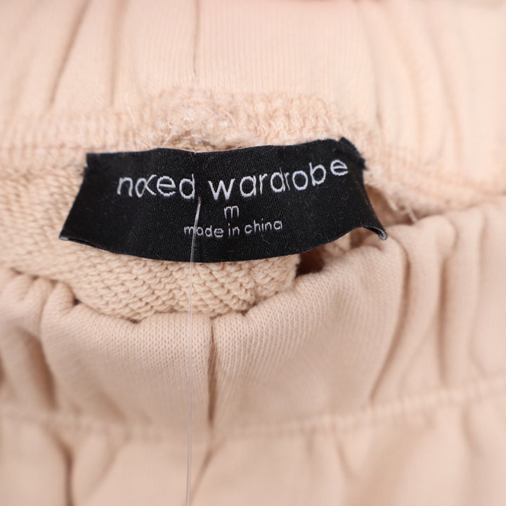 Naked Wardrobe Tan Beige Crewneck Sweatshirt Joggers Lounge Set M