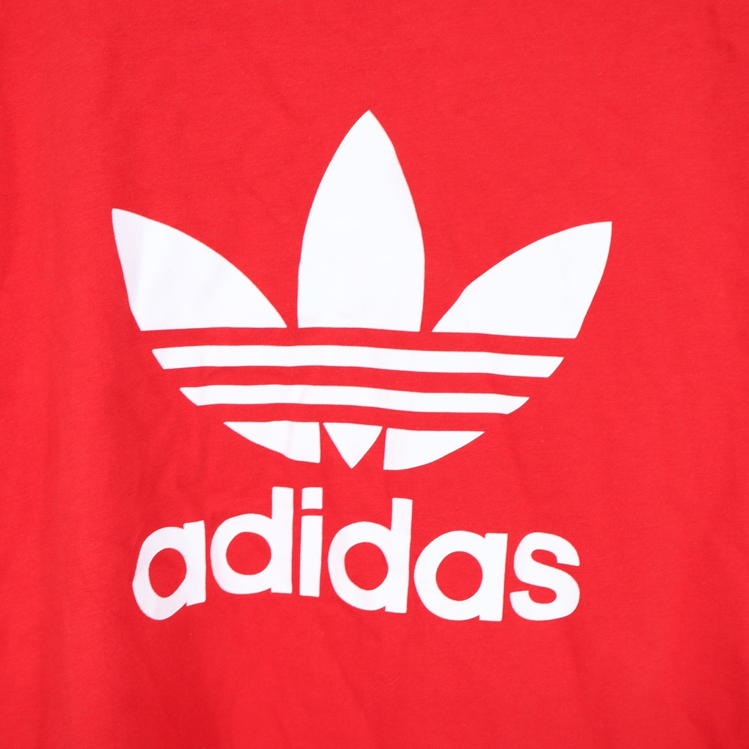 Adidas Originals Youth Red Trefoil Logo Graphic T-Shirt Size M 11-12Y