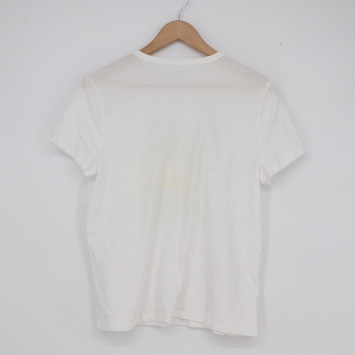 GAP Favorite Tee Womens Medium White Lemon Graphic Print Short Sleeve T-Shirt