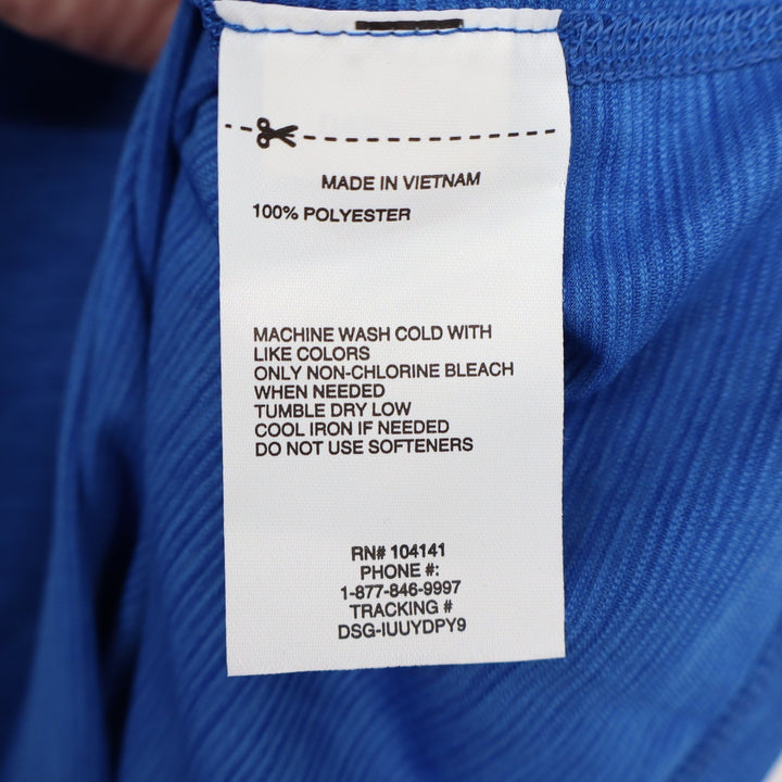 DSG Boys Movement Tee Team Royal Blue Heather Performance Shirt Size L 14-16