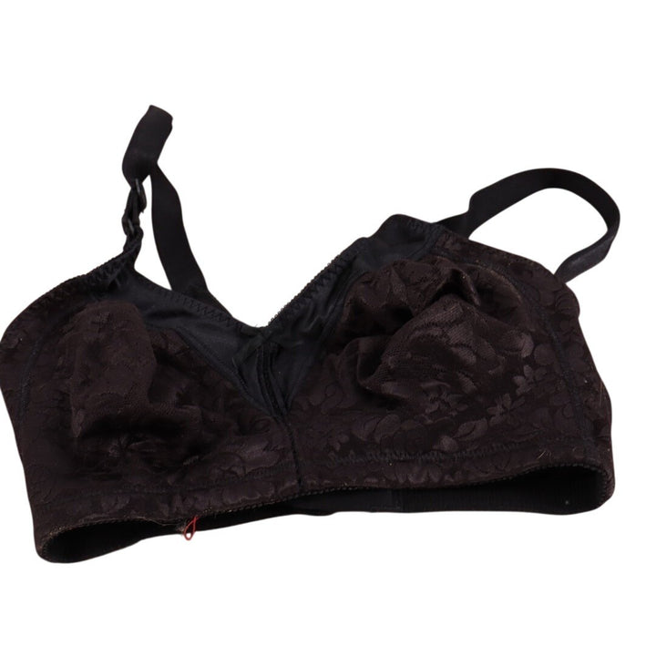 Bali Double Support Lace Bra Womens 34DD Brown Floral Wireless Adjustable Strap