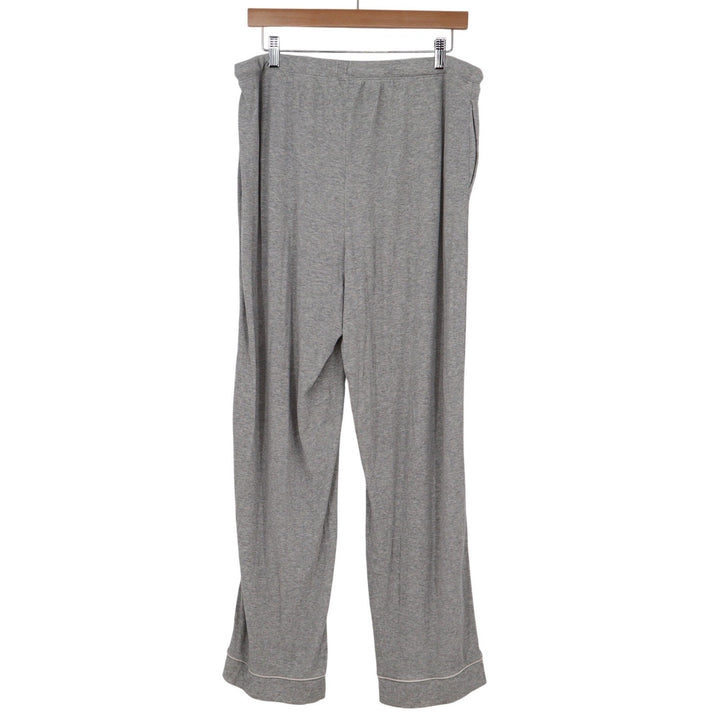 State of Day Intimates Womens Large Grey Modal Ribbed Wide Leg Pajama Pants L
