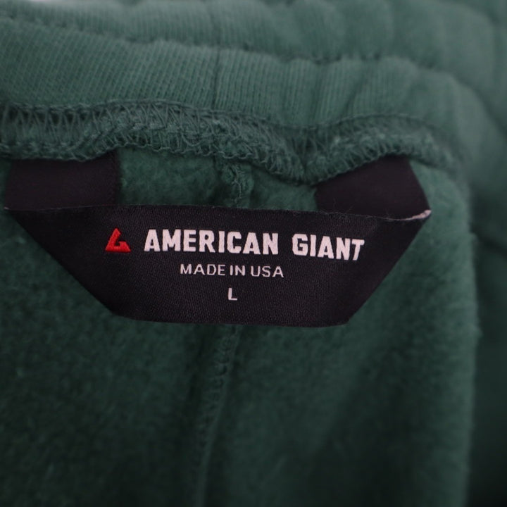 American Giant Classic Sweatpant Mens L Hunter Green Cotton Drawstring Waist