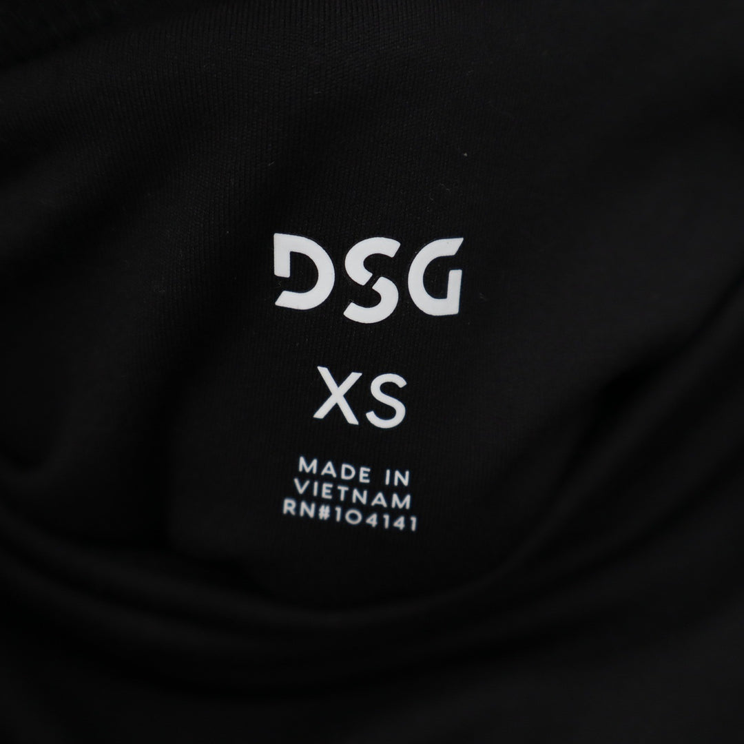 DSG Womens Momentum Crop Leggings Pure Black XS High Rise Side Pockets