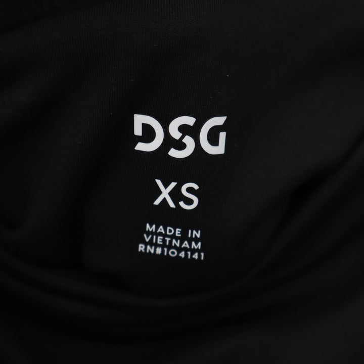 DSG Womens Momentum Crop Leggings Pure Black XS High Rise Side Pockets