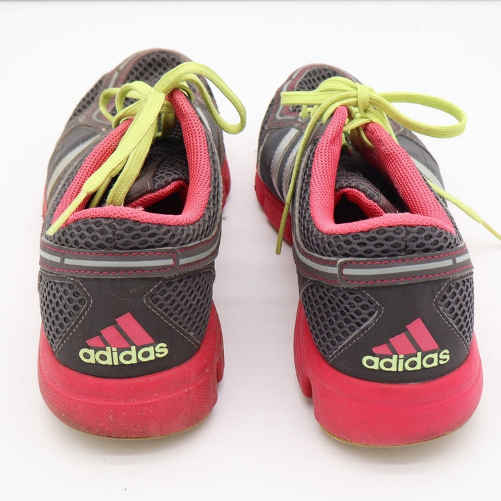 Adidas Womens Running Shoes Grey Red Lime Green Low Top Sneakers Size 10