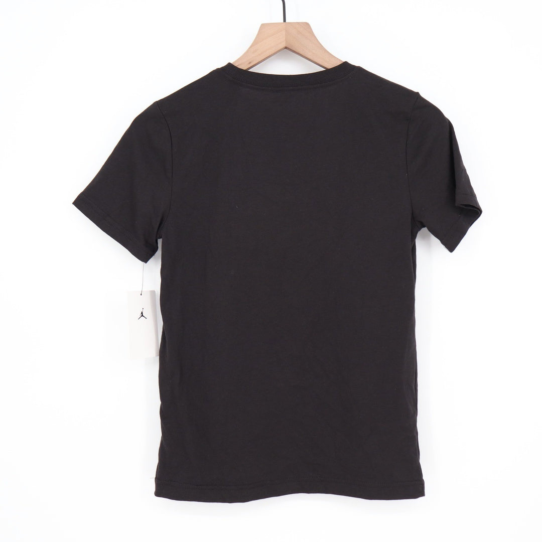 Jordan Boys Black Graphic Basketball T-Shirt Jumpman Logo Size M 10-12