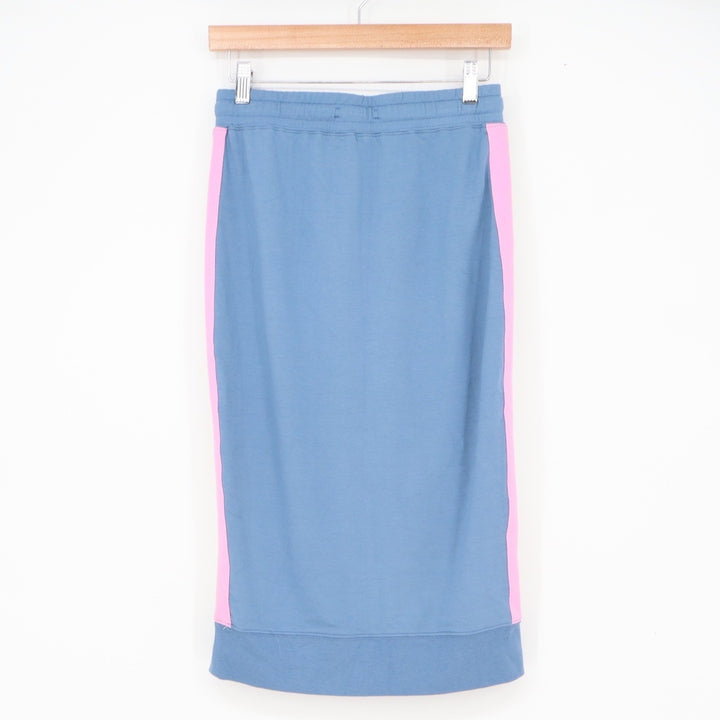 Chaser Skirt Womens S Midi Blue Side Stripe Athleisure Casual Excellent