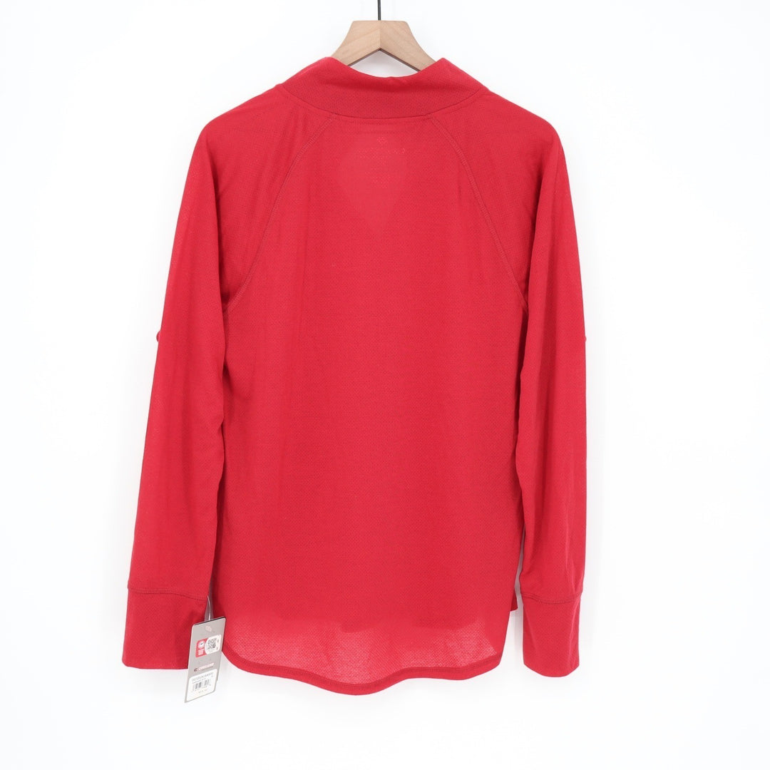 Colosseum Harvard University Womens XL Quarter Zip Pullover Crimson
