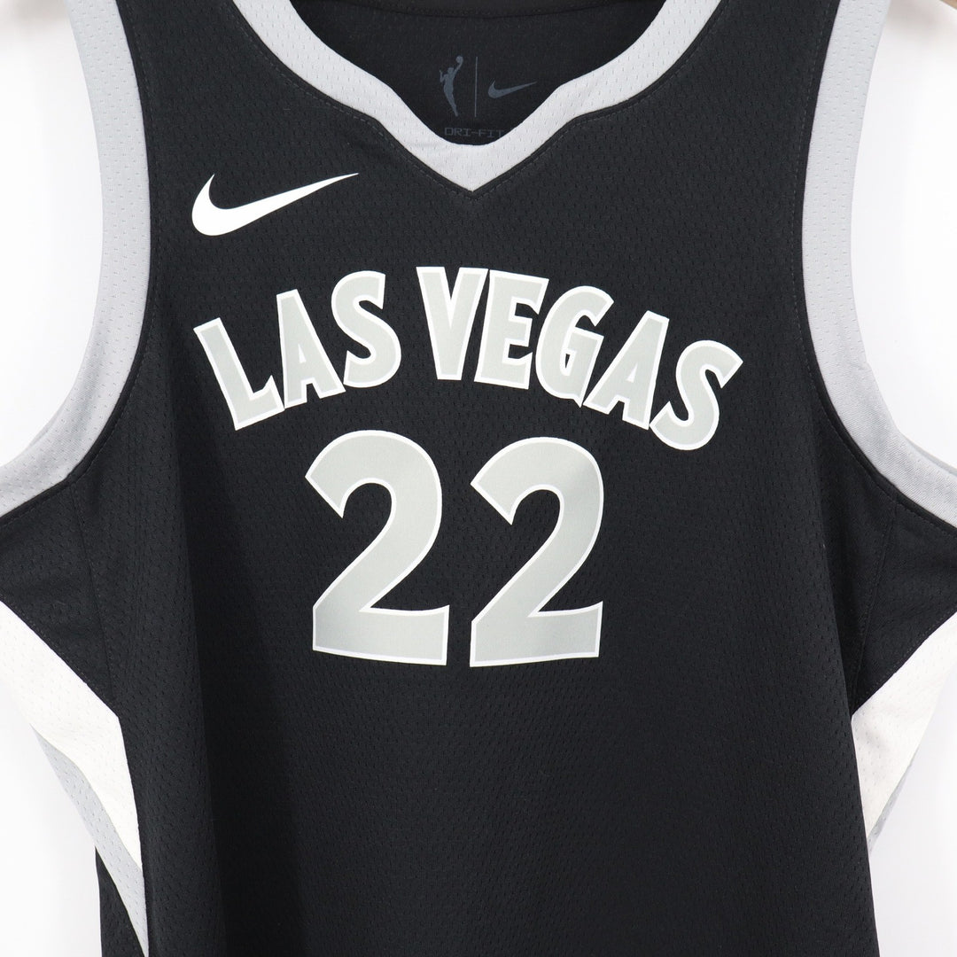 Nike Las Vegas Aces A'ja Wilson 22 Explorer Edition WNBA Jersey Black Medium