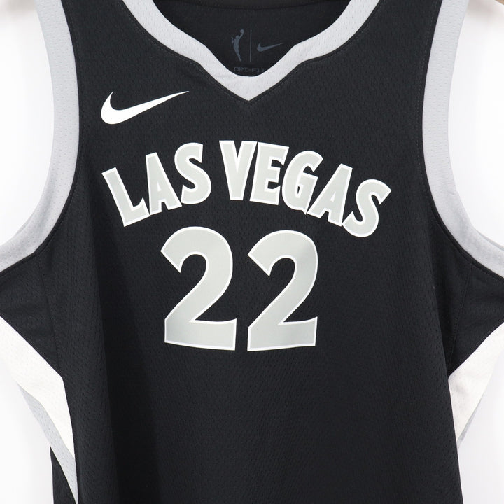 Nike Las Vegas Aces A'ja Wilson 22 Explorer Edition WNBA Jersey Black Medium