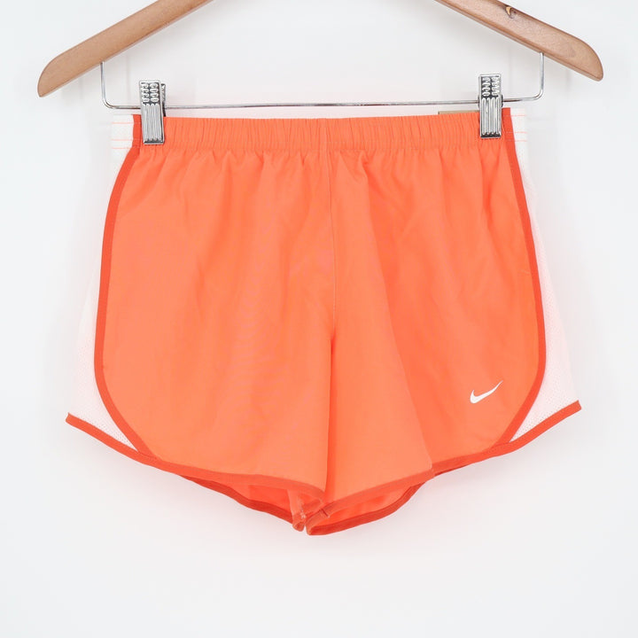 Nike Kids Dri-FIT Tempo Running Shorts Orange White Size Large L
